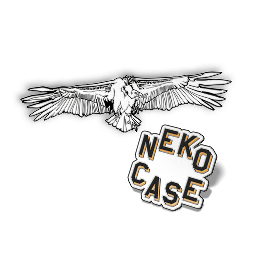 Neon Grey Midnight Green Enamel Pin Set