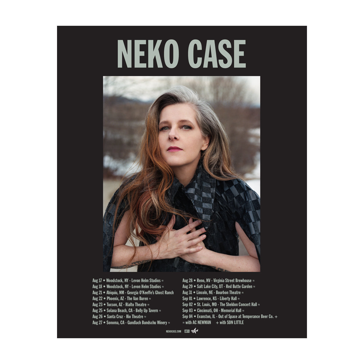 Neko Case 2021 Tour Poster