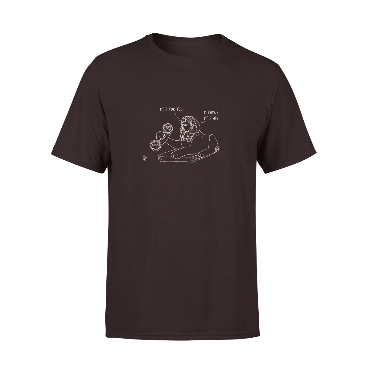 Pyramid Phone Tee - (Brown)