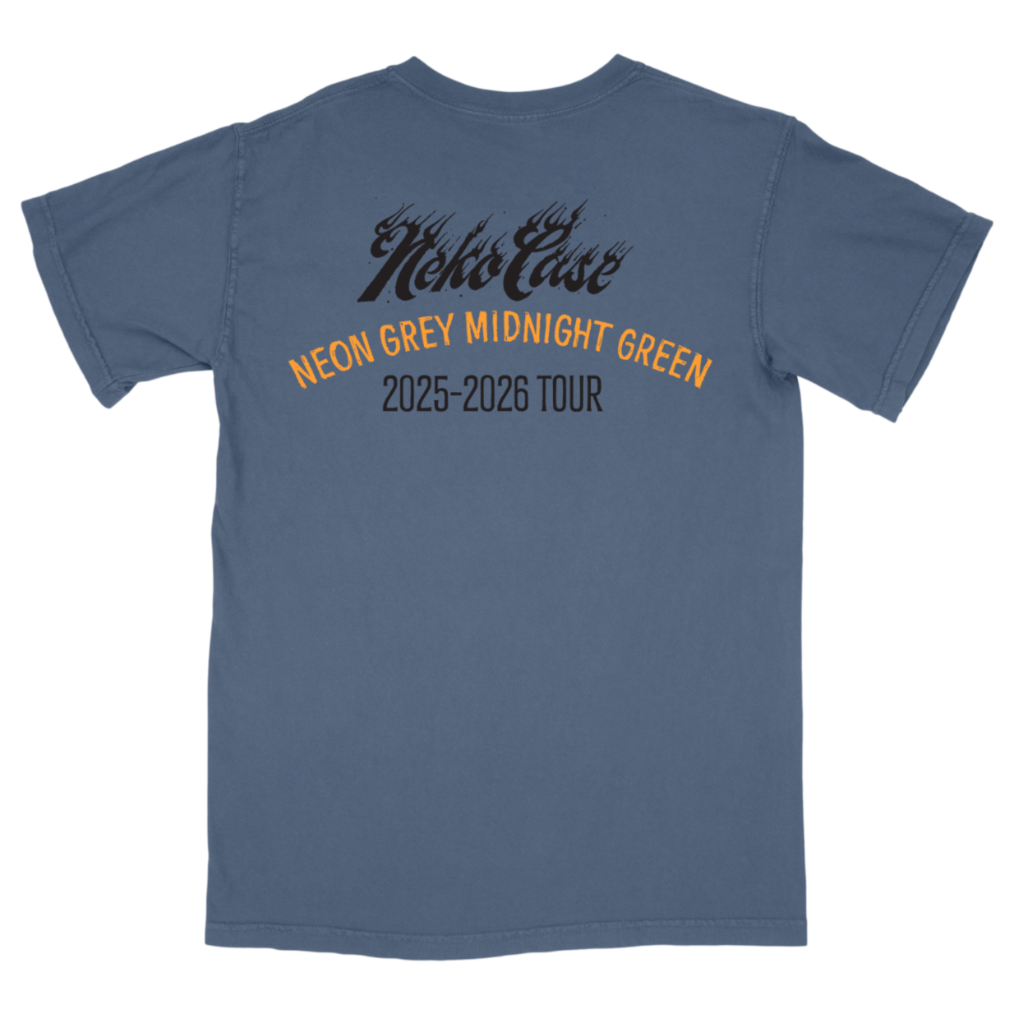 Neon Grey Midnight Green Tour Tee