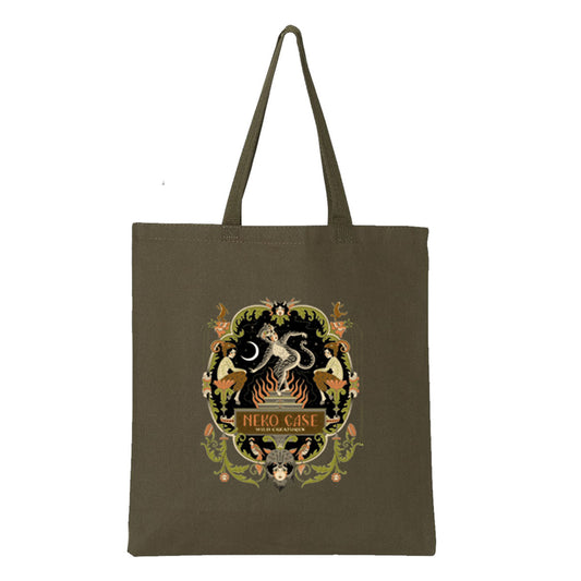 Wild Creatures Green Tote Bag