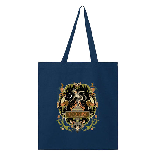 Wild Creatures Navy Tote Bag