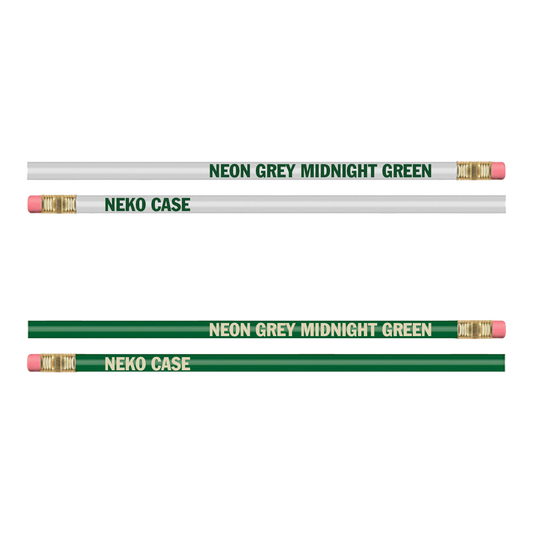 Neon Grey Midnight Green Pencil Set