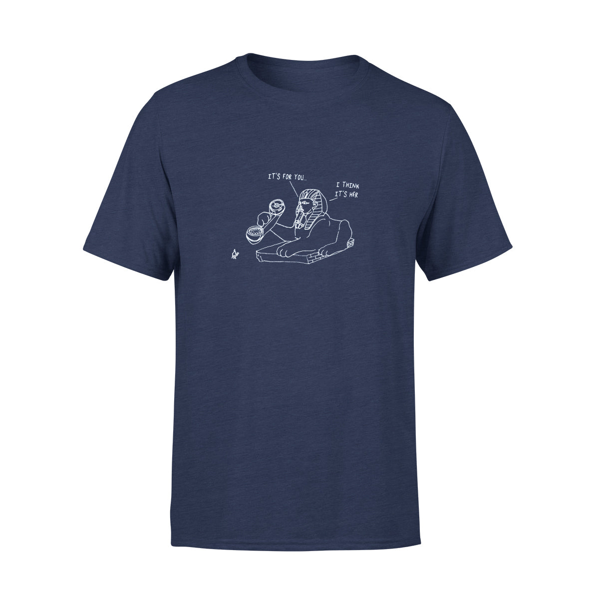 Pyramid Phone Tee - (Heather Blue)