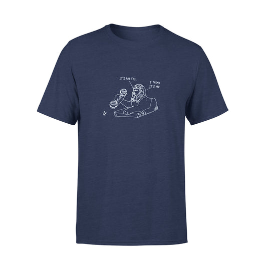 Pyramid Phone Tee - (Heather Blue)