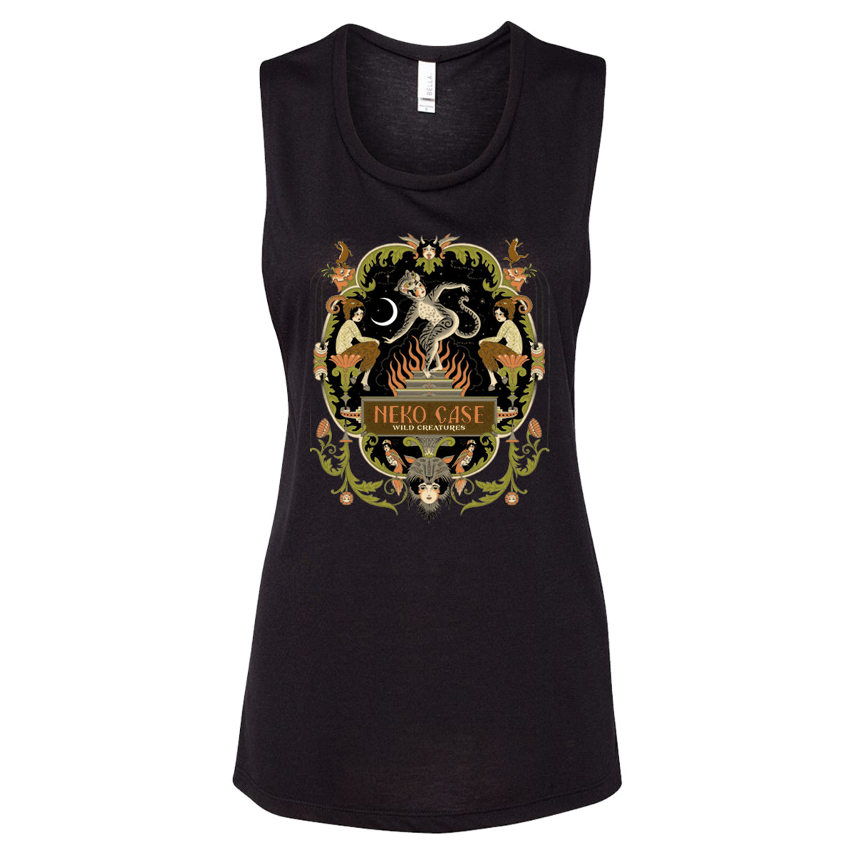 Wild Creatures Tank Black