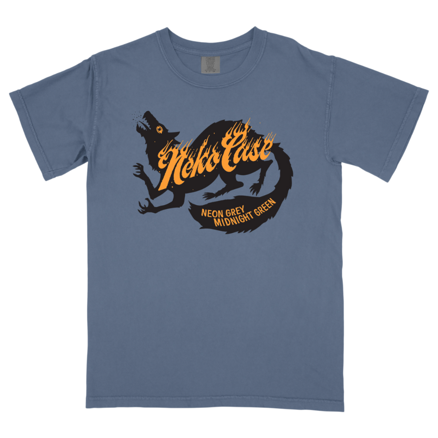 Neon Grey Midnight Green Tour Tee