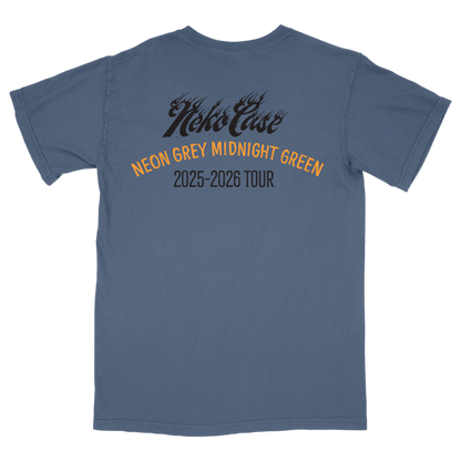 Neon Grey Midnight Green Tour Tee